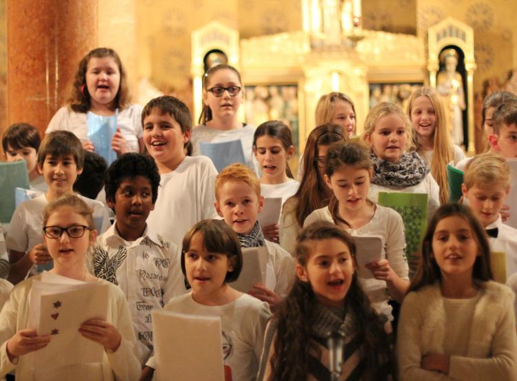 5./6.-Klässer singen