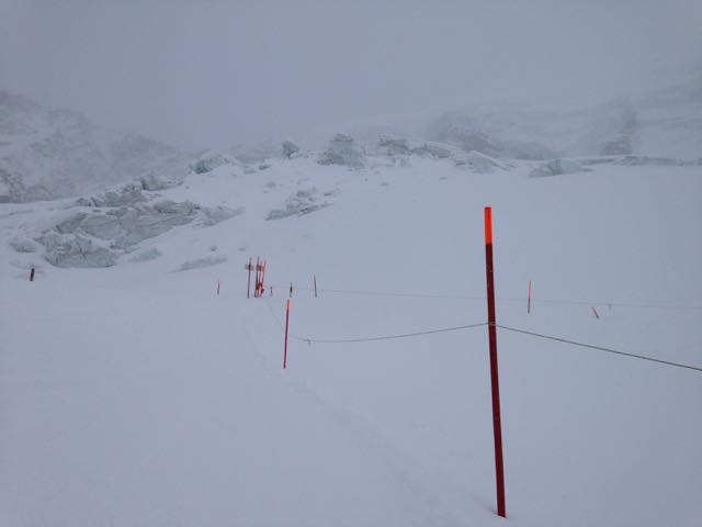Wegen schlechtem Wetter gibt es keine weiteren Bilder von der Piste.