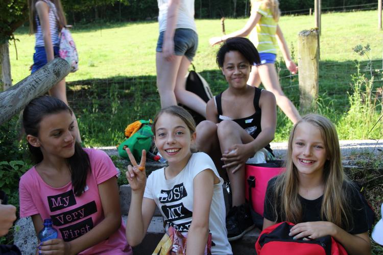 Und schon machen wir Pause auf dem Spielplatz des Restaurants Rumpel.