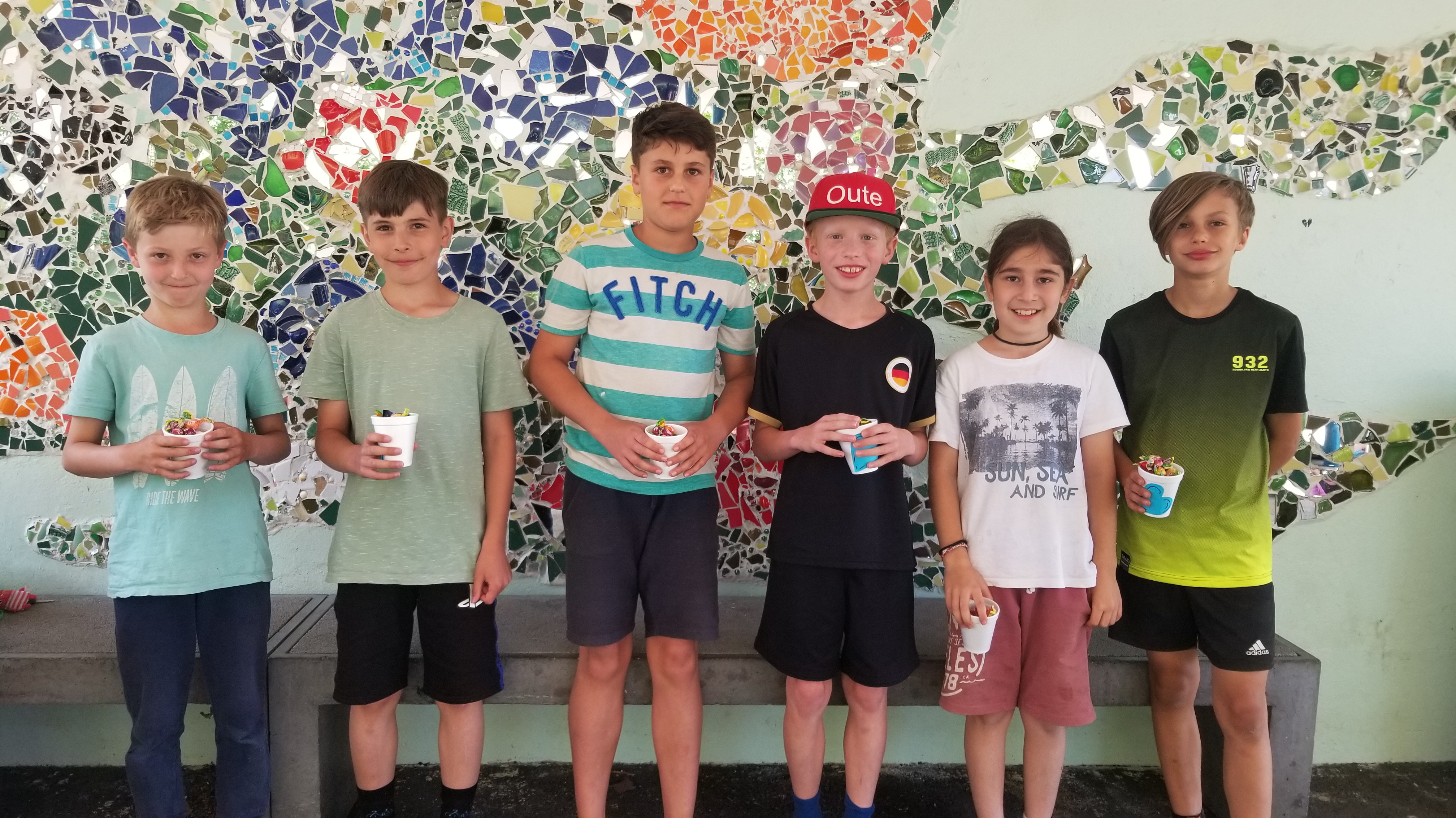 Jungs, 4. Klasse, mit der höchsten Punktzahl nach dem Sporttag