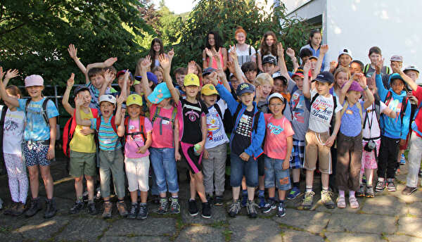 Gruppe 2 beim Gruppenfoto