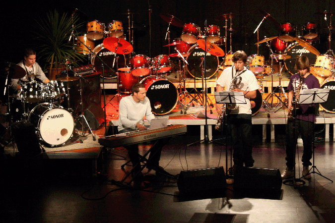 Boysband mit Marcel Ulrich, Alex Hendriksen, Fabian Bättig und Jovan Radulovic