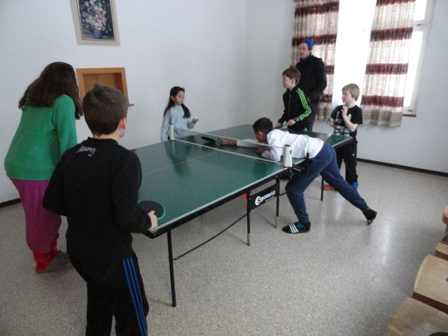 Tischtennis.