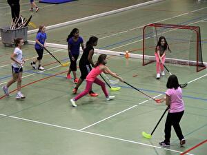 Einsatz beim Unihockey.