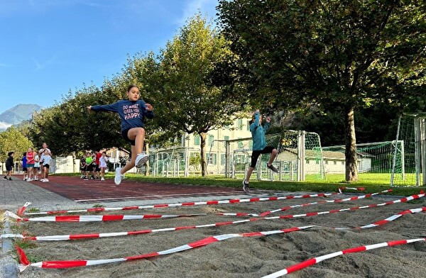 Weitsprung am Sporttag