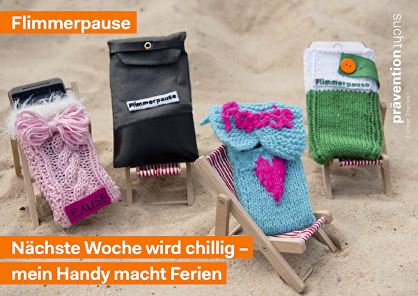 Sloagan: Nächste Woche wird chillig - mein Handy macht Ferien