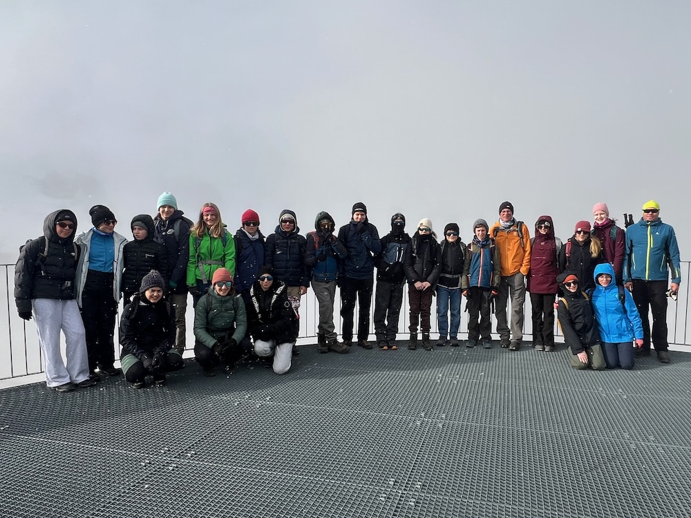 Klassenfoto auf der Diavolezza
