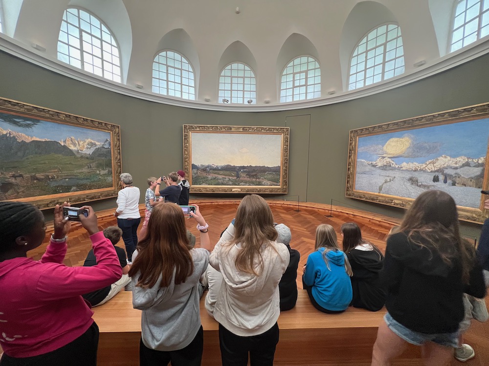 Triptichon im Segantini Museum St. Moritz