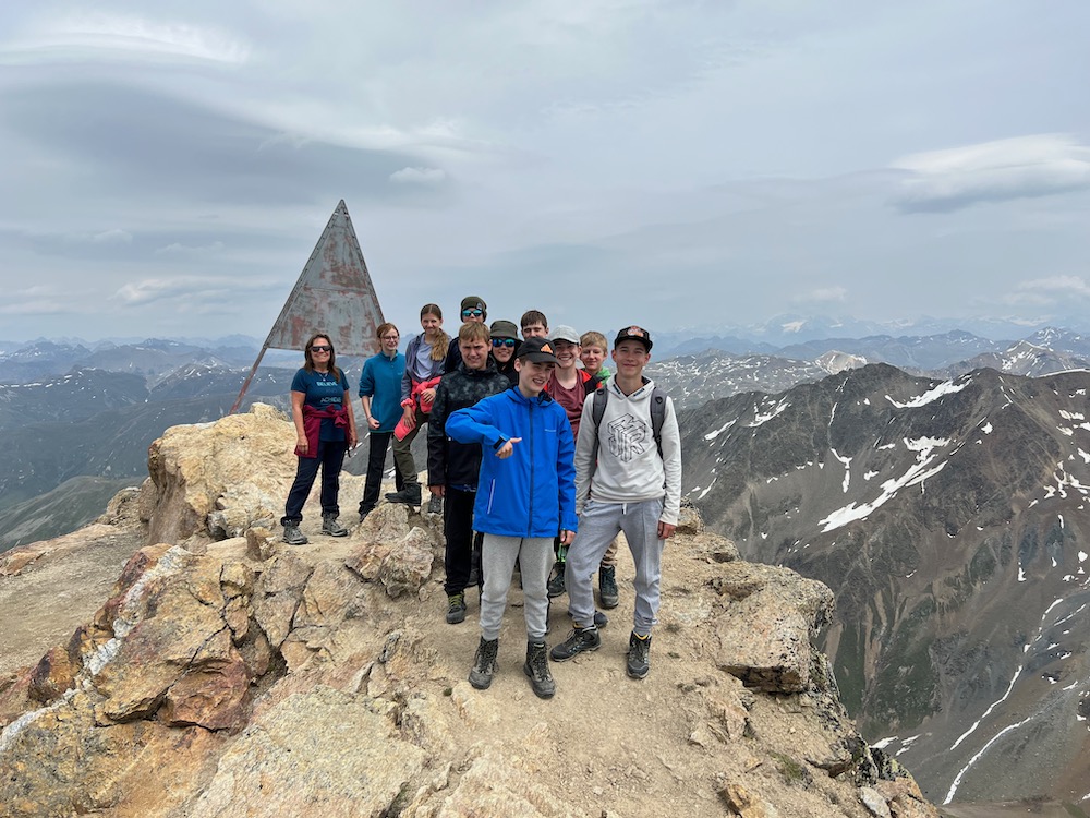 Auf dem Piz Languard 3267m. ü. M.