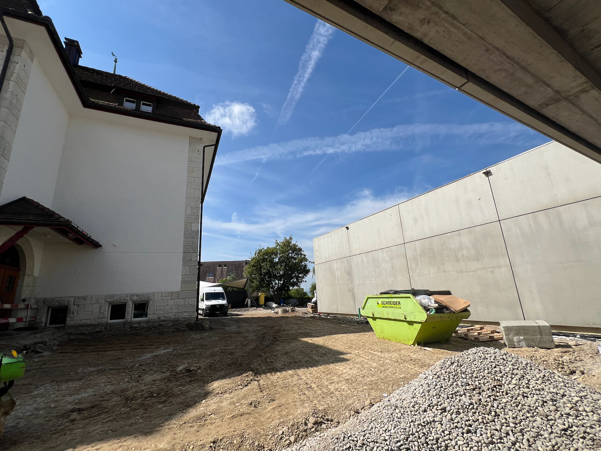 Umgebungsarbeiten bei den Tagesstrukturen