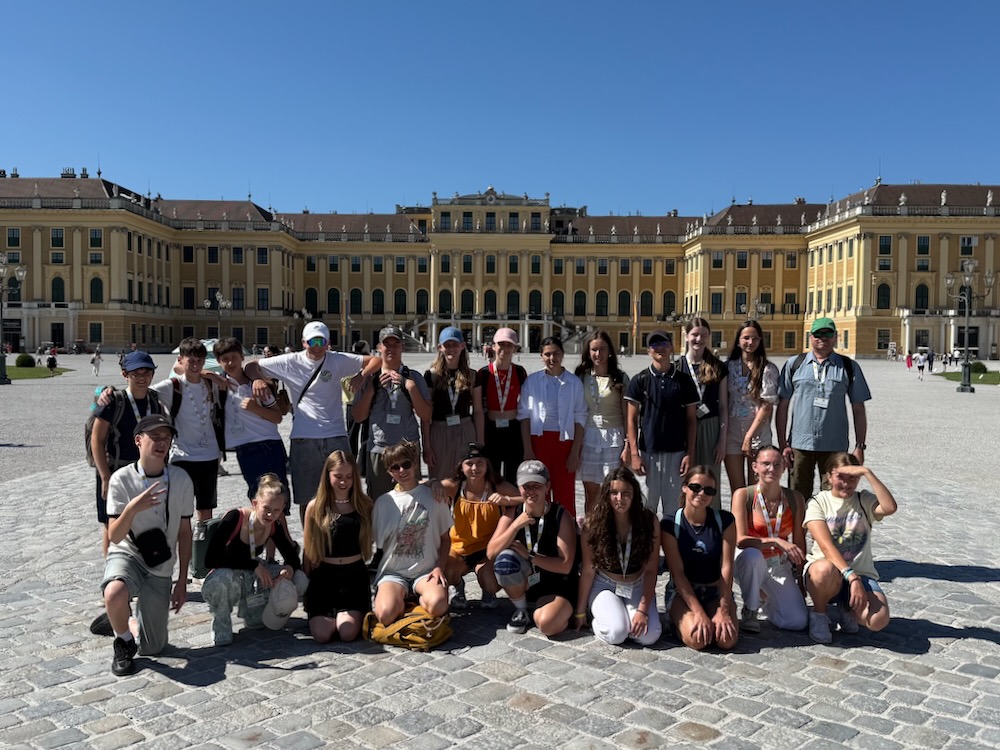 Vor dem Schloss Schönbrunn