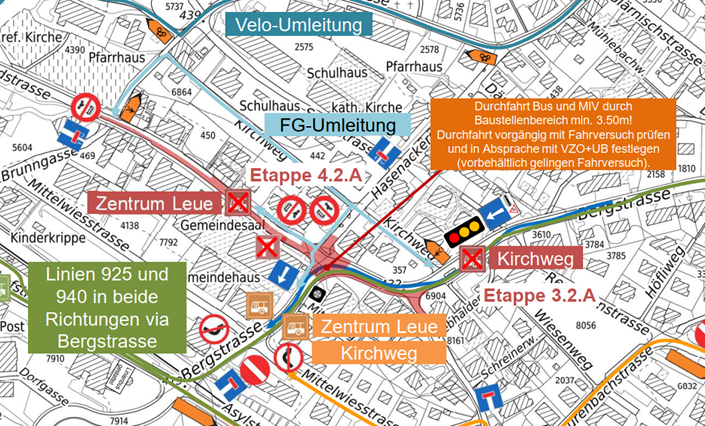 Baustelleninfo Bergstrasse - Hasenackerstrasse