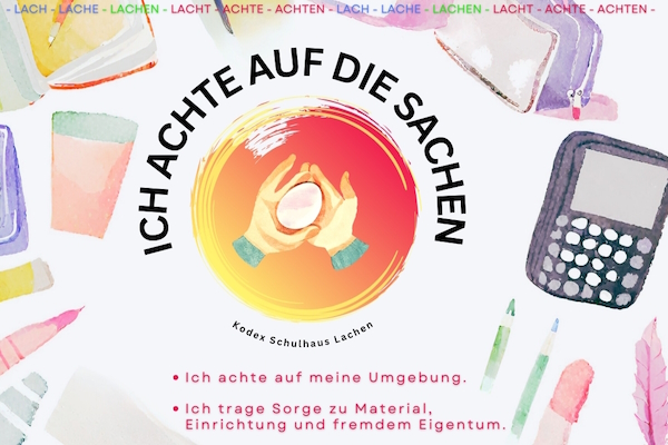 Ich achte auf die Sachen
