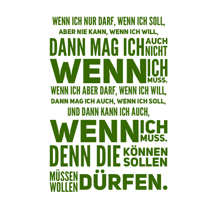 Wenn ich nur darf