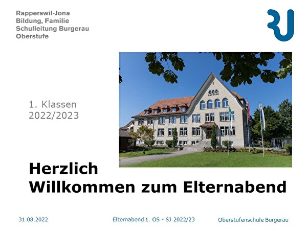 Willkommen - Elternabend