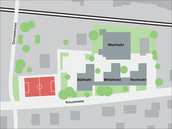 Lageplan Primarstufe Kreuzstrasse