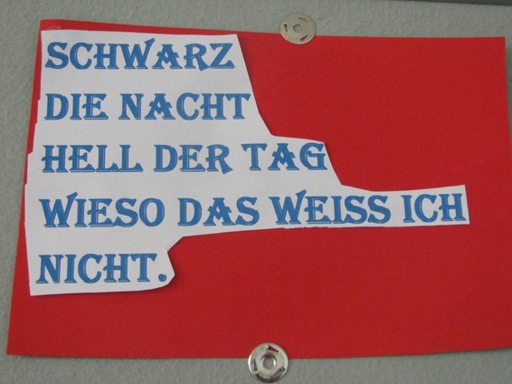 Kreativität kann auch über die Sprache ausgedrückt werden.