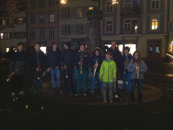 Strassenmusik am Engelplatz, 16.12.2015