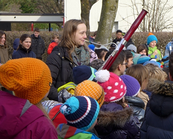 Flashmob im Schulhaus Schachen