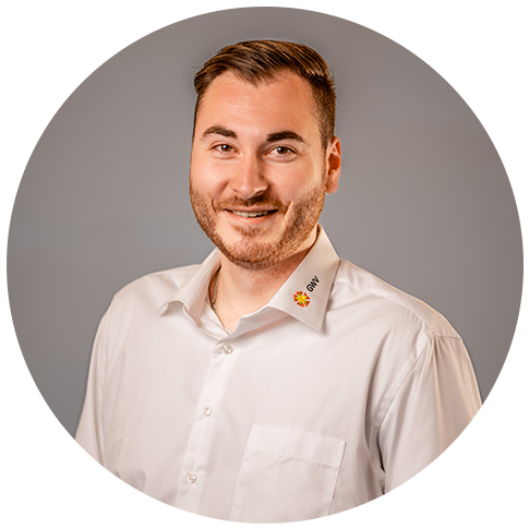 Bild von Dominik Lüscher, Junior Projektleiter neue Energien