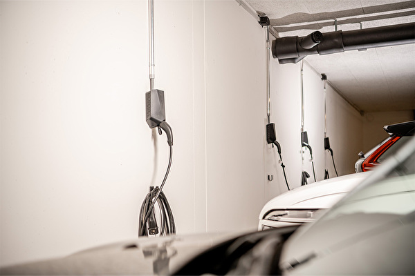 Bild einer Ladestation für Elektrofahrzeuge von den Gemeindewerken Villmergen