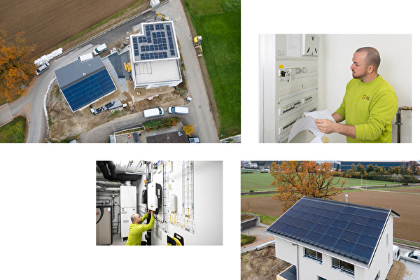 Referenzbilder Indach Photovoltaikanlage 