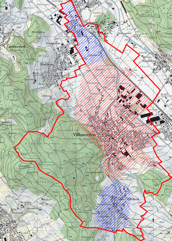 Bild des Netzgebiets Energieversorgung der Gemeindewerke Villmergen