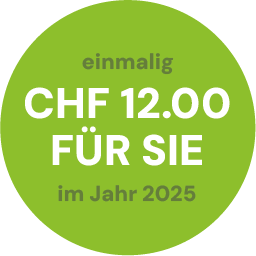 Banner CHF 12.00 geschenkt