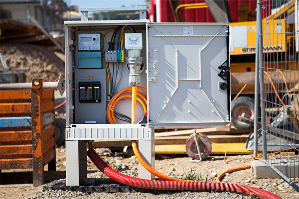 Bild temporärer Netzanschluss / Baustrom