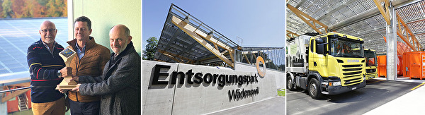Solarpreis Übergabe und Bilder des Entsorgungsparkes