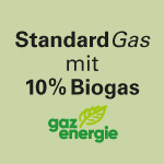 Standard Gas mit 10% Biogas
