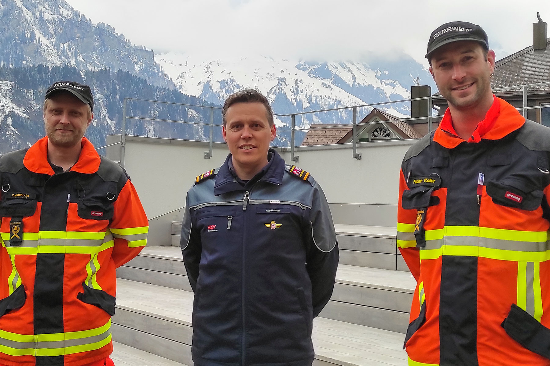 In Engelberg lassen sich Urs Zumbühl (links) und Fabian Keller (rechts) zu Offizieren ausbilden.