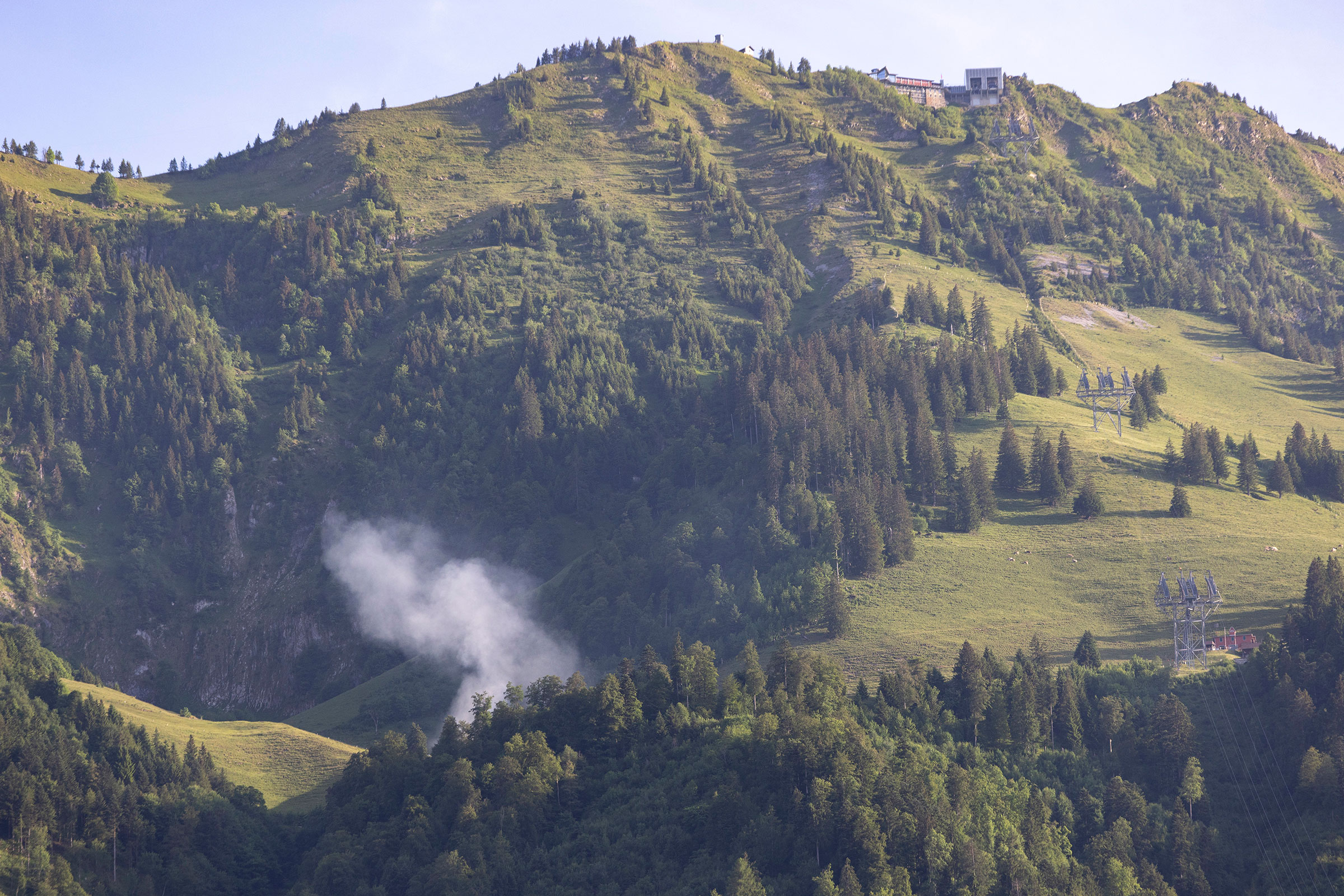 Die gemeldete Rauchentwicklung am Stanserhorn stellt sich als harmlos heraus.