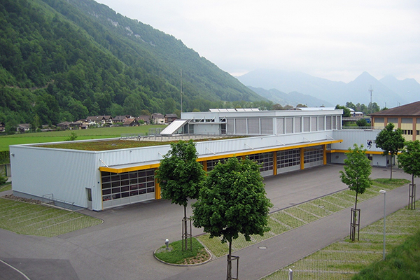 Gebäude der Stützpunktfeuerwehr Stans
Inbetriebnahme 1998