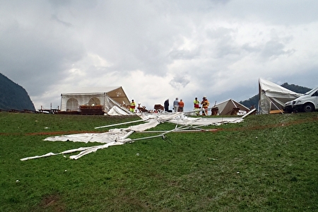 Unwetter auf dem Allweg