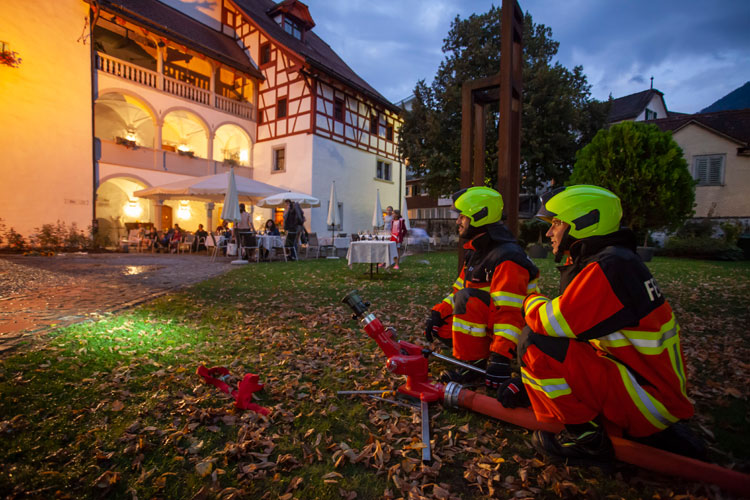 Eine Einsatzübung der gesamten Feuerwehr findet beim Chäslager statt.