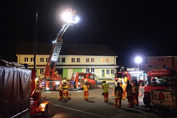 Drei Tage nach dem Einsatzzug 2 führt der Einsatzzug 1 in der Risismühle eine Übung durch.