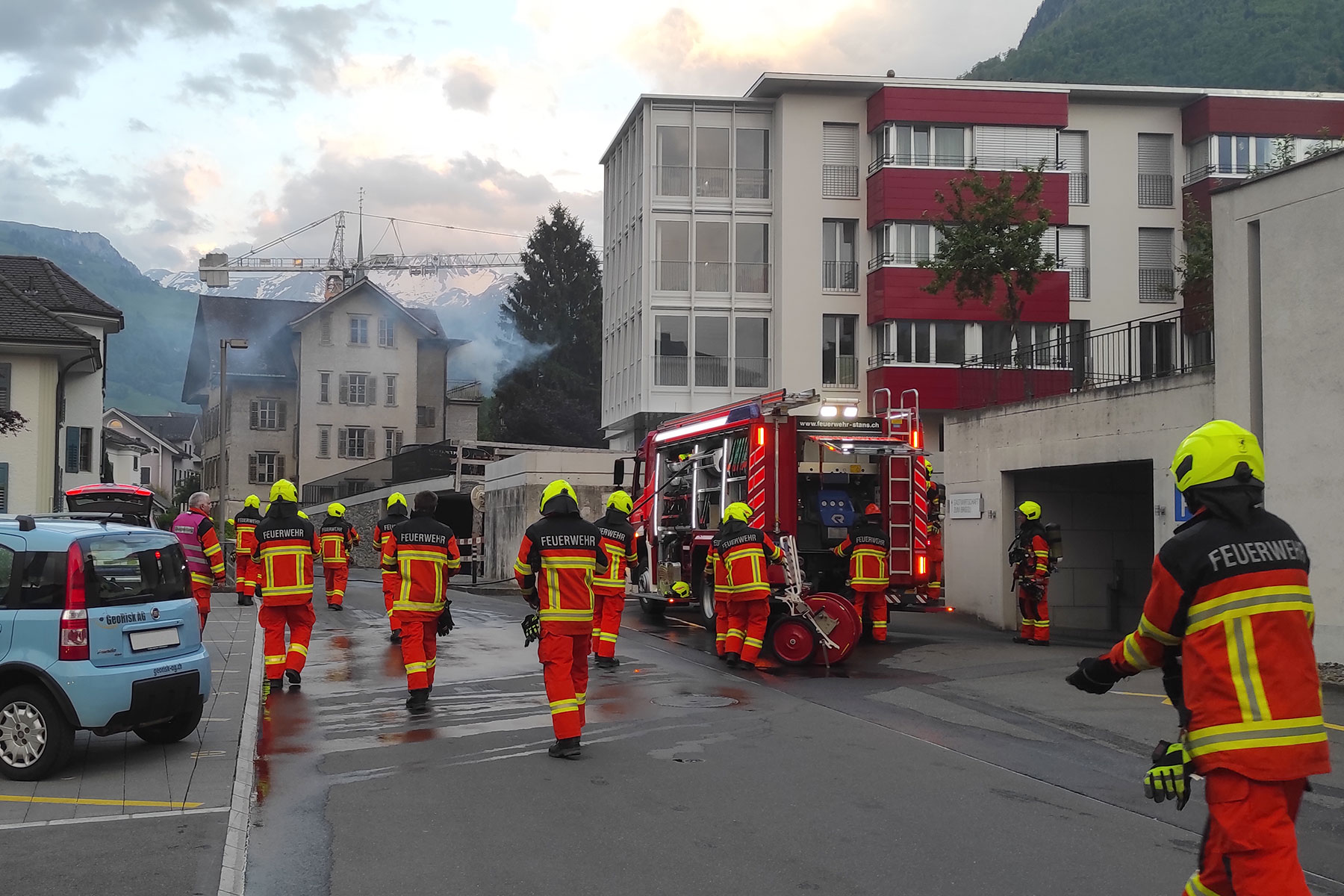 Im Knirischulhaus und in der Nägeligasse gibt es Einsatzübungen.