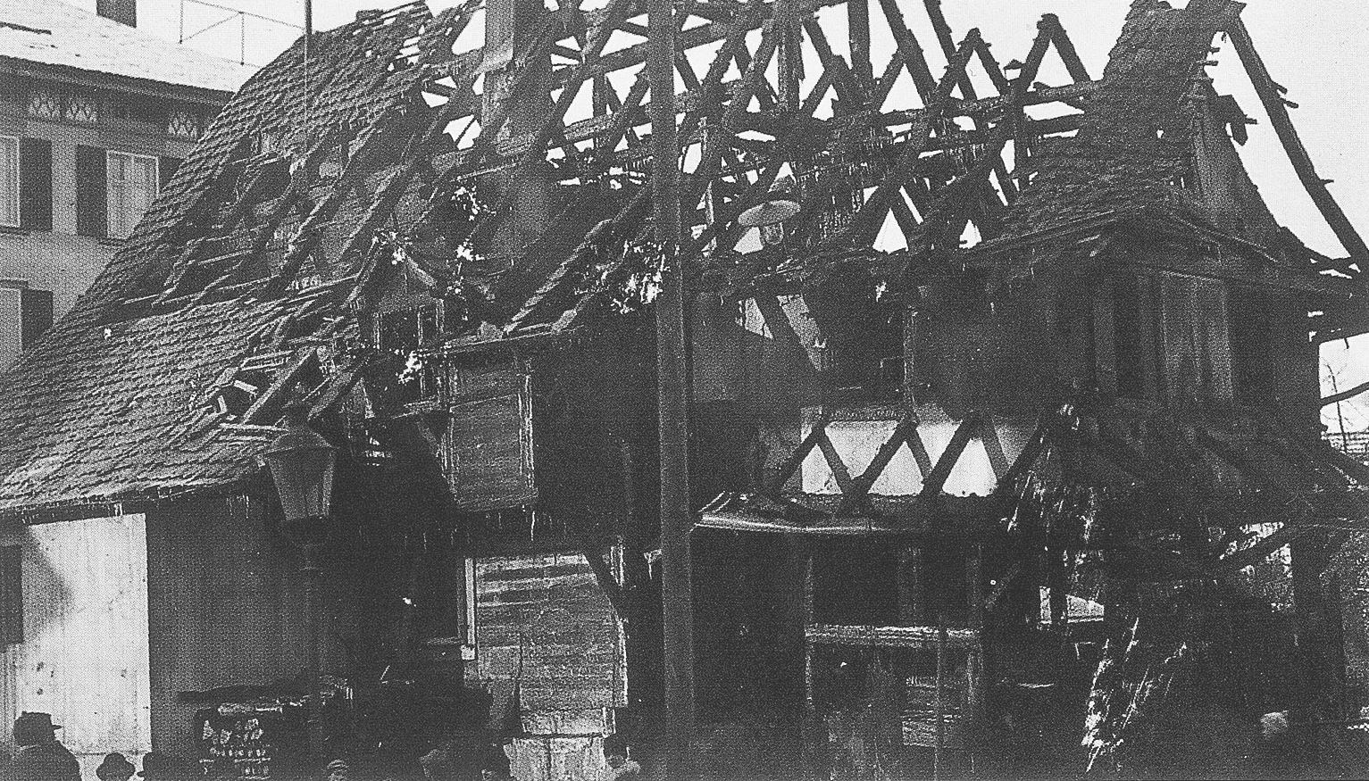1924 Brand der alten Post