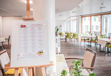 Restaurant Steig mit Menüplan