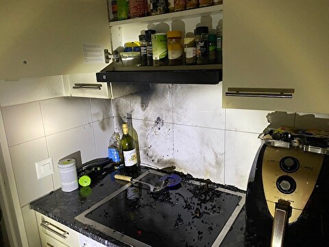 Brand Küche gelöscht