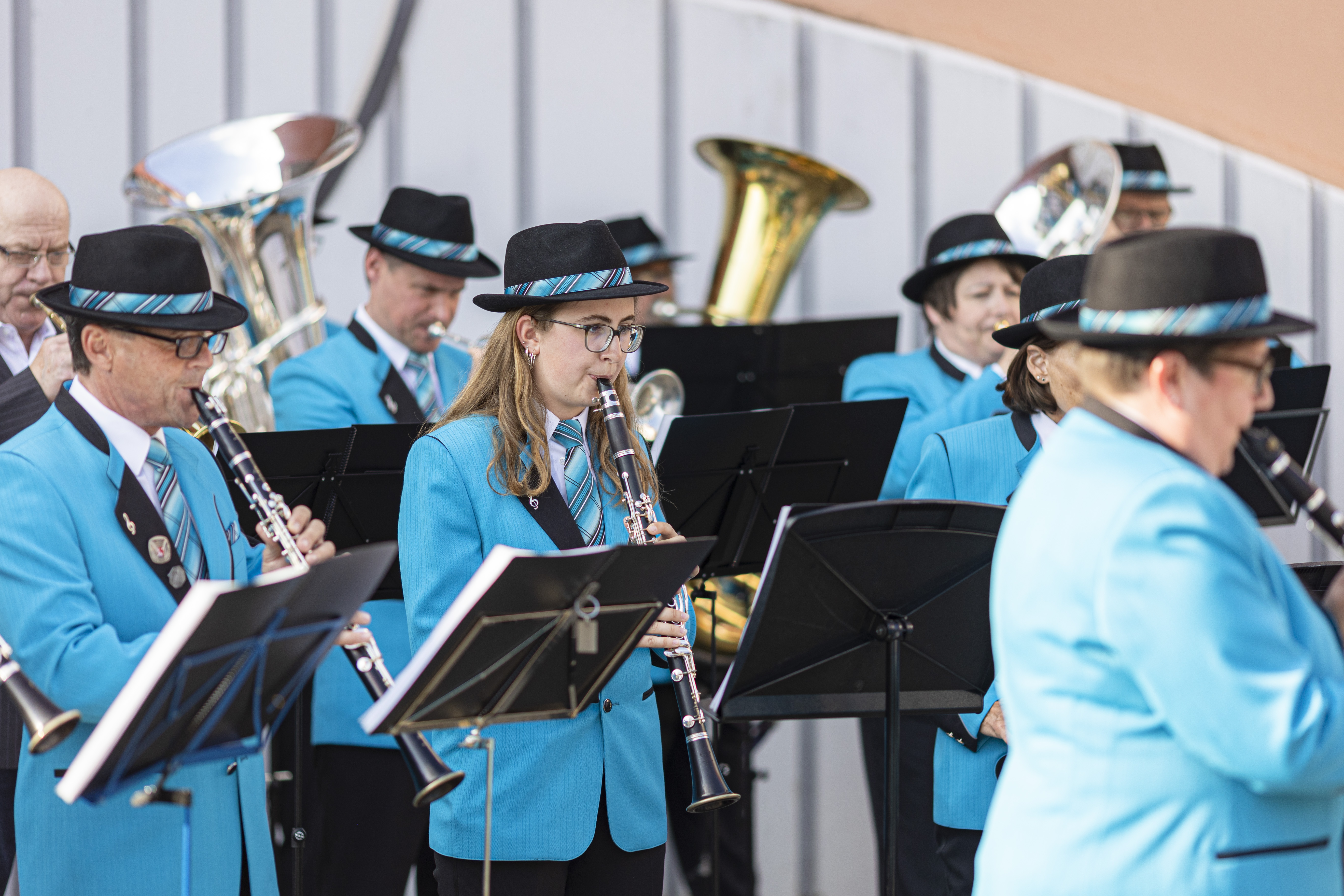 Musikalischer Empfang durch die Feldmusik Allenwinden