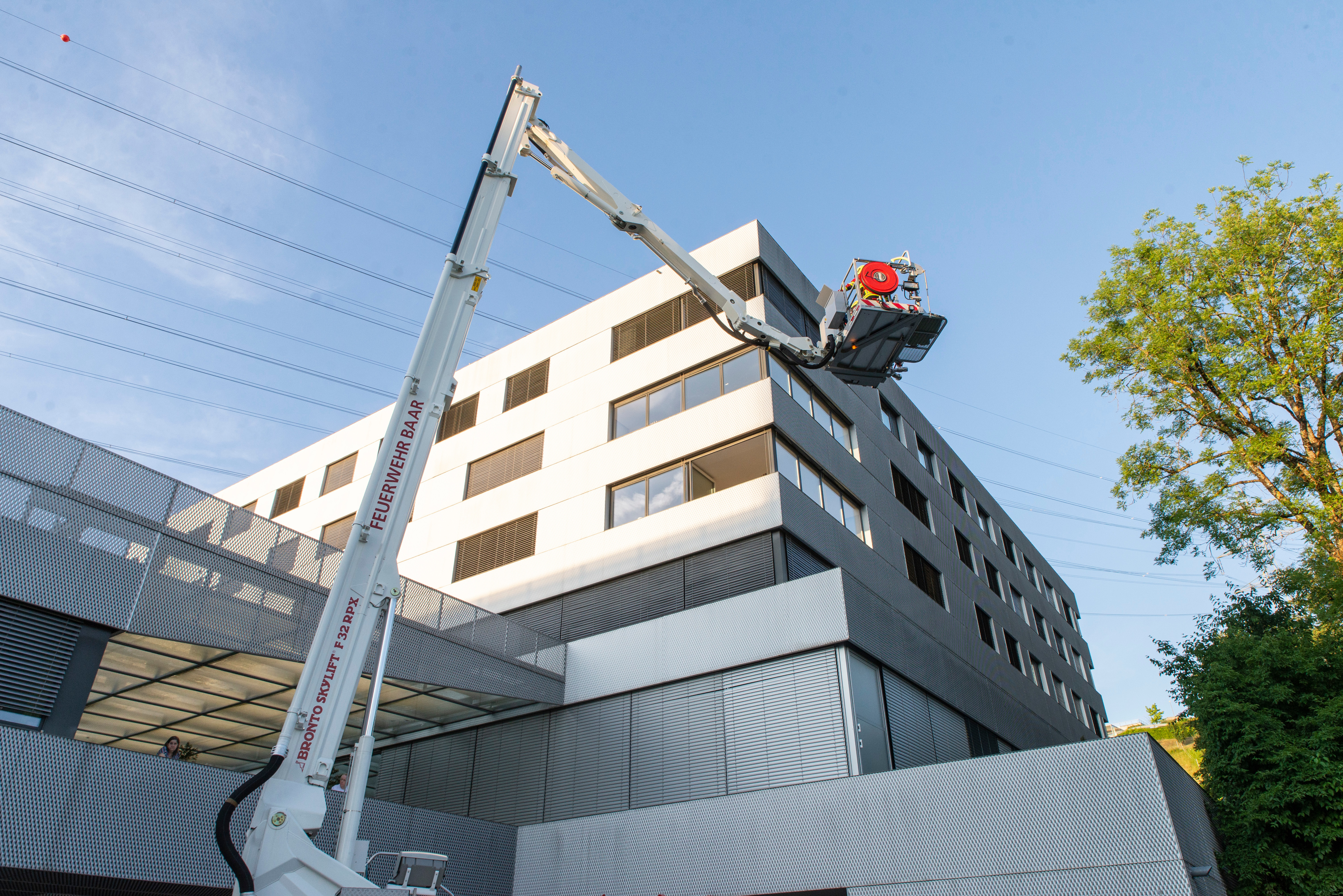 Rettung mittels Hubretter