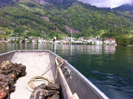 Ansicht Vitznau vom See aus