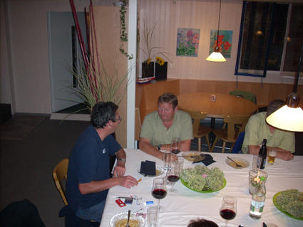Roger und Kudi beim Dessert