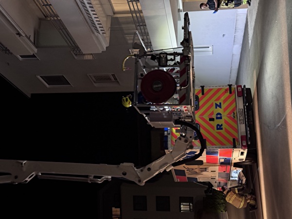 Unterstützung Rettungsdienst mittels Hubretter