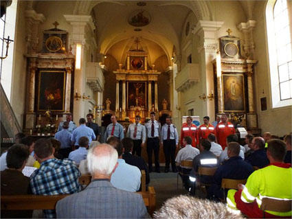 Feierliche Brevetierung in der Kirche von Vitznau