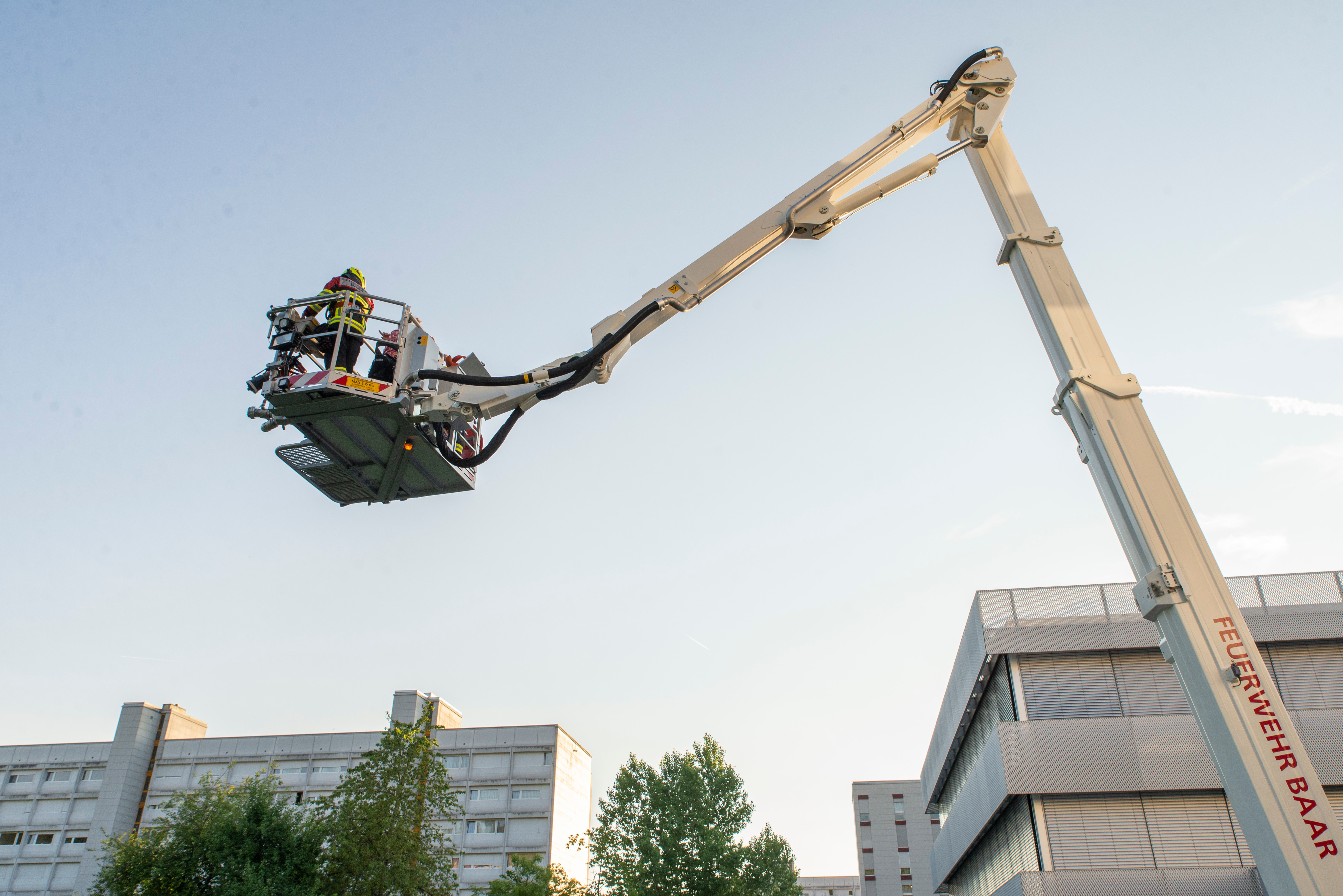 Rettung mittels Hubretter