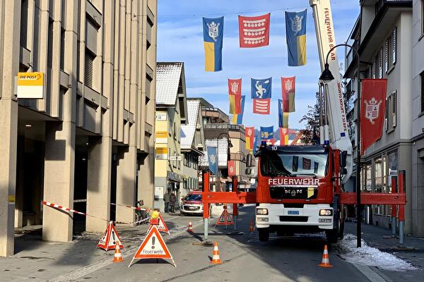 Hubretter in der Dorfstrasse