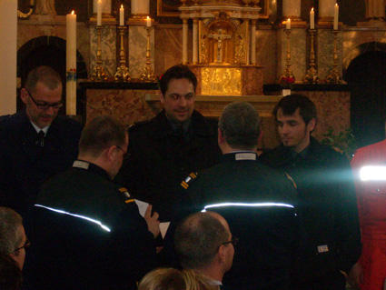 Die Brevetierung in der Kirche Vitznau